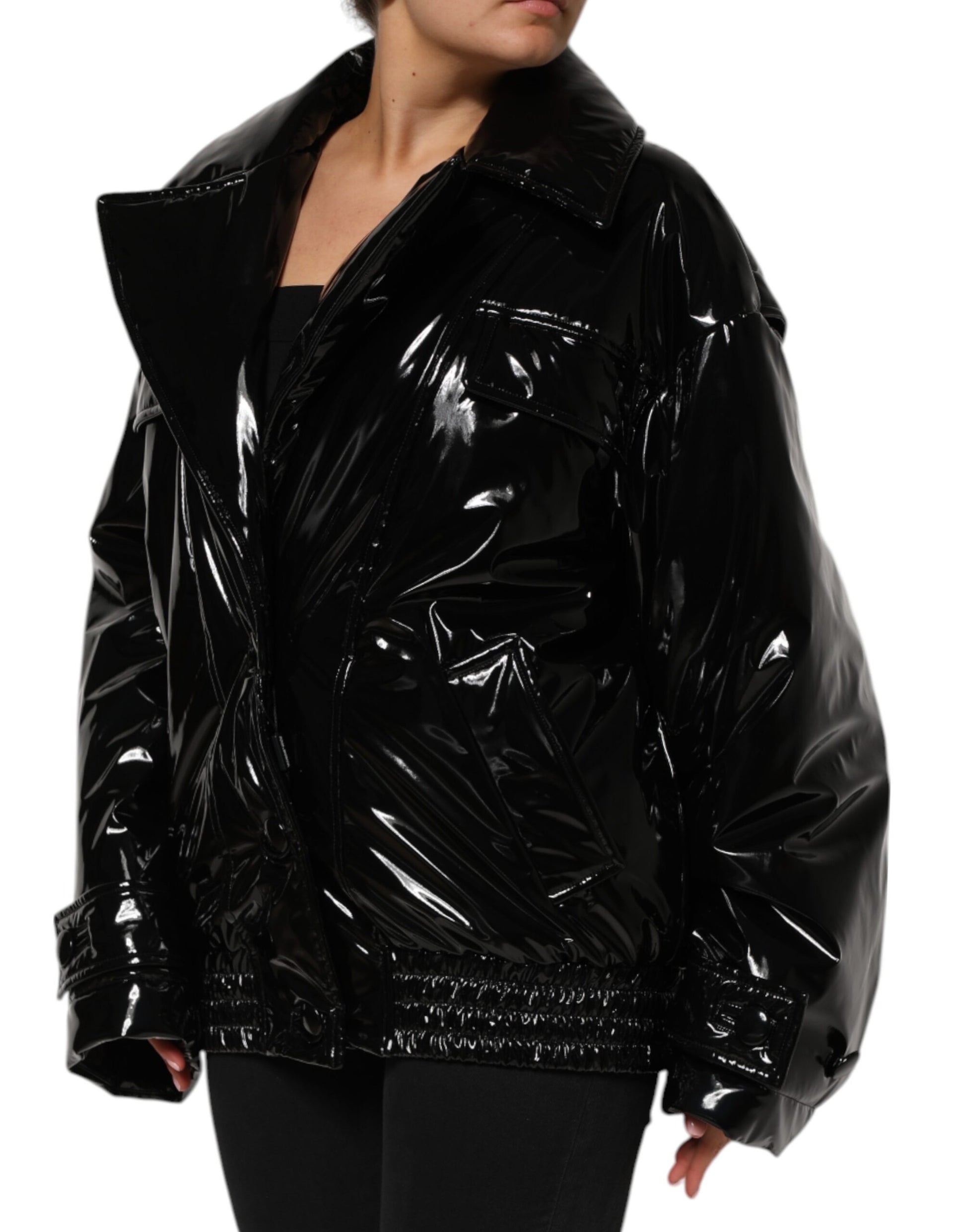 Dolce &amp; Gabbana - Doudoune matelassée noire en polyester