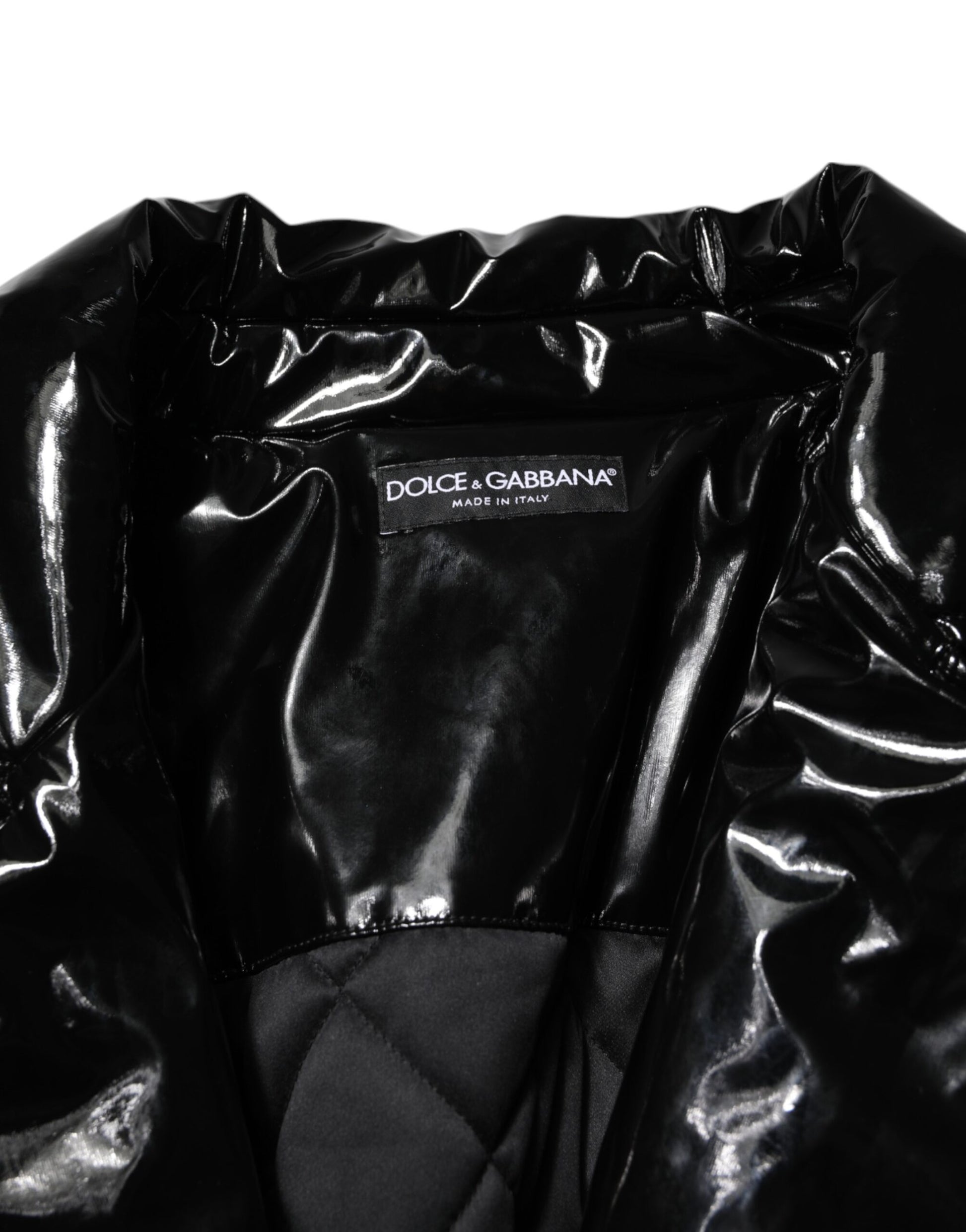 Dolce &amp; Gabbana - Doudoune matelassée noire en polyester