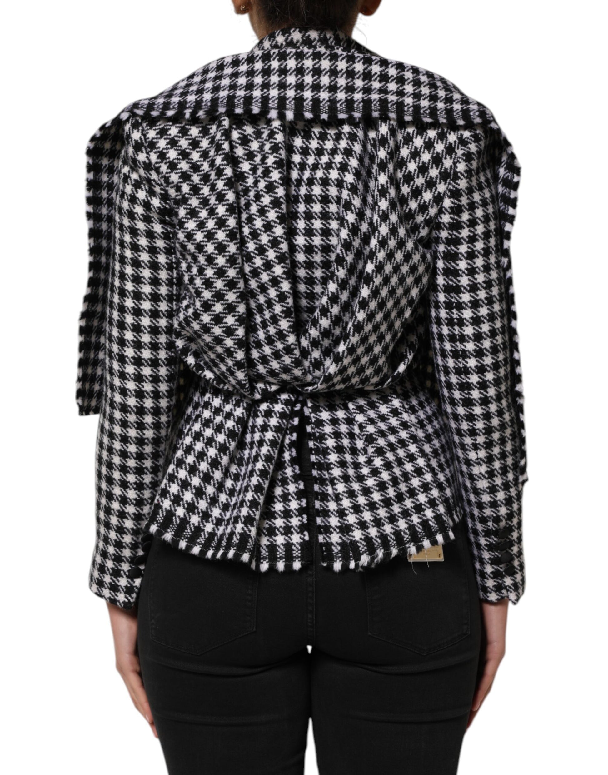Veste en laine multicolore à motifs monochromes Dolce &amp; Gabbana