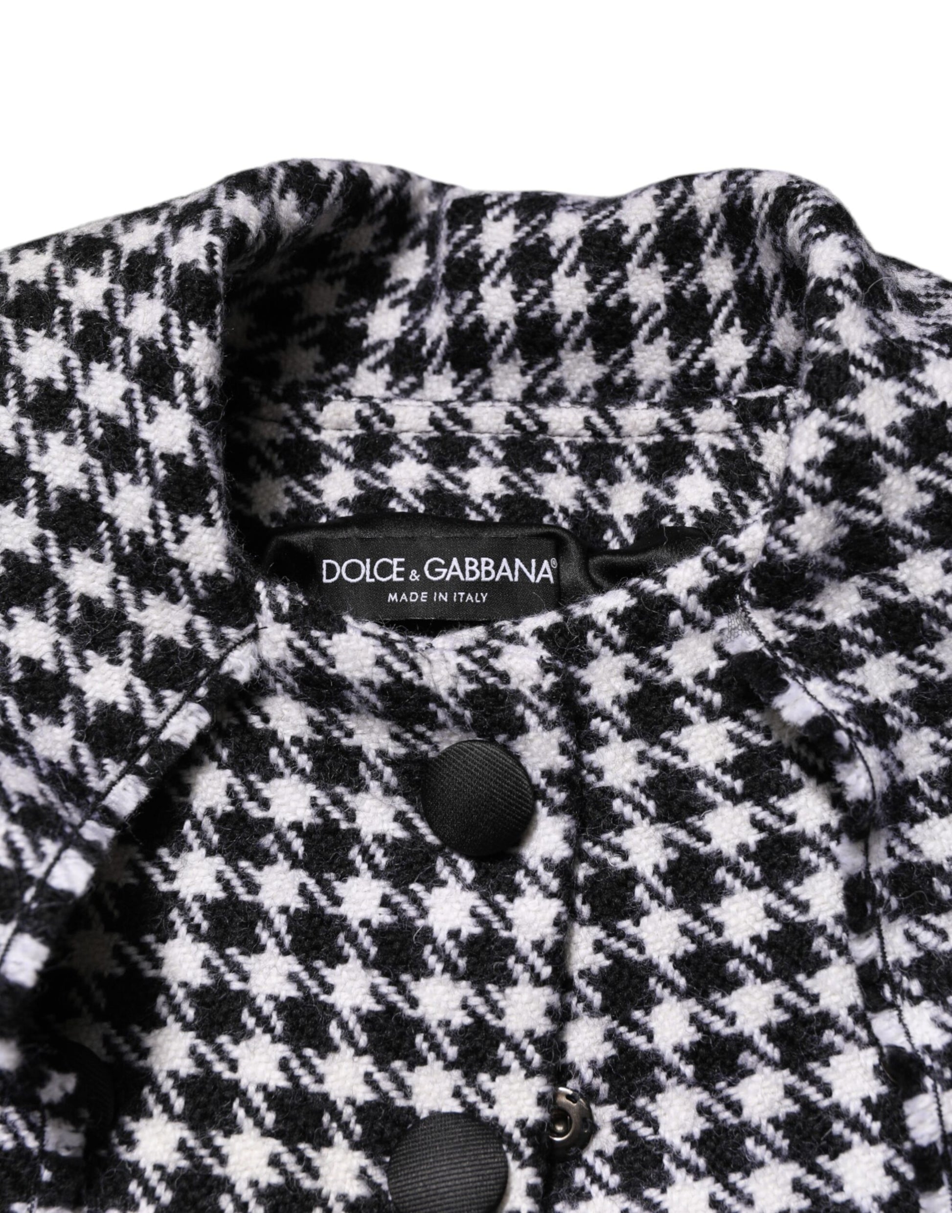 Veste en laine multicolore à motifs monochromes Dolce &amp; Gabbana