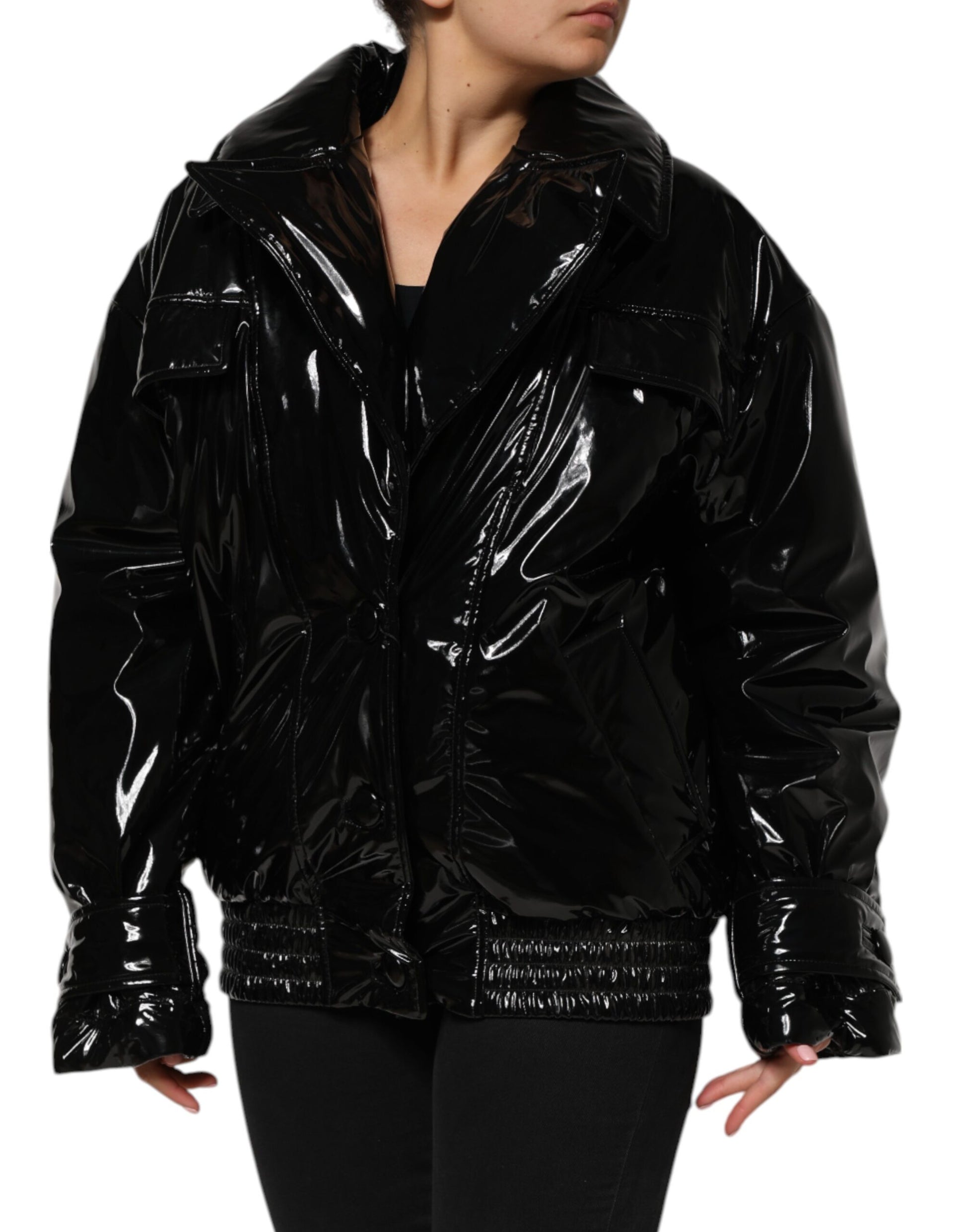 Dolce &amp; Gabbana Doudoune matelassée en polyester noir