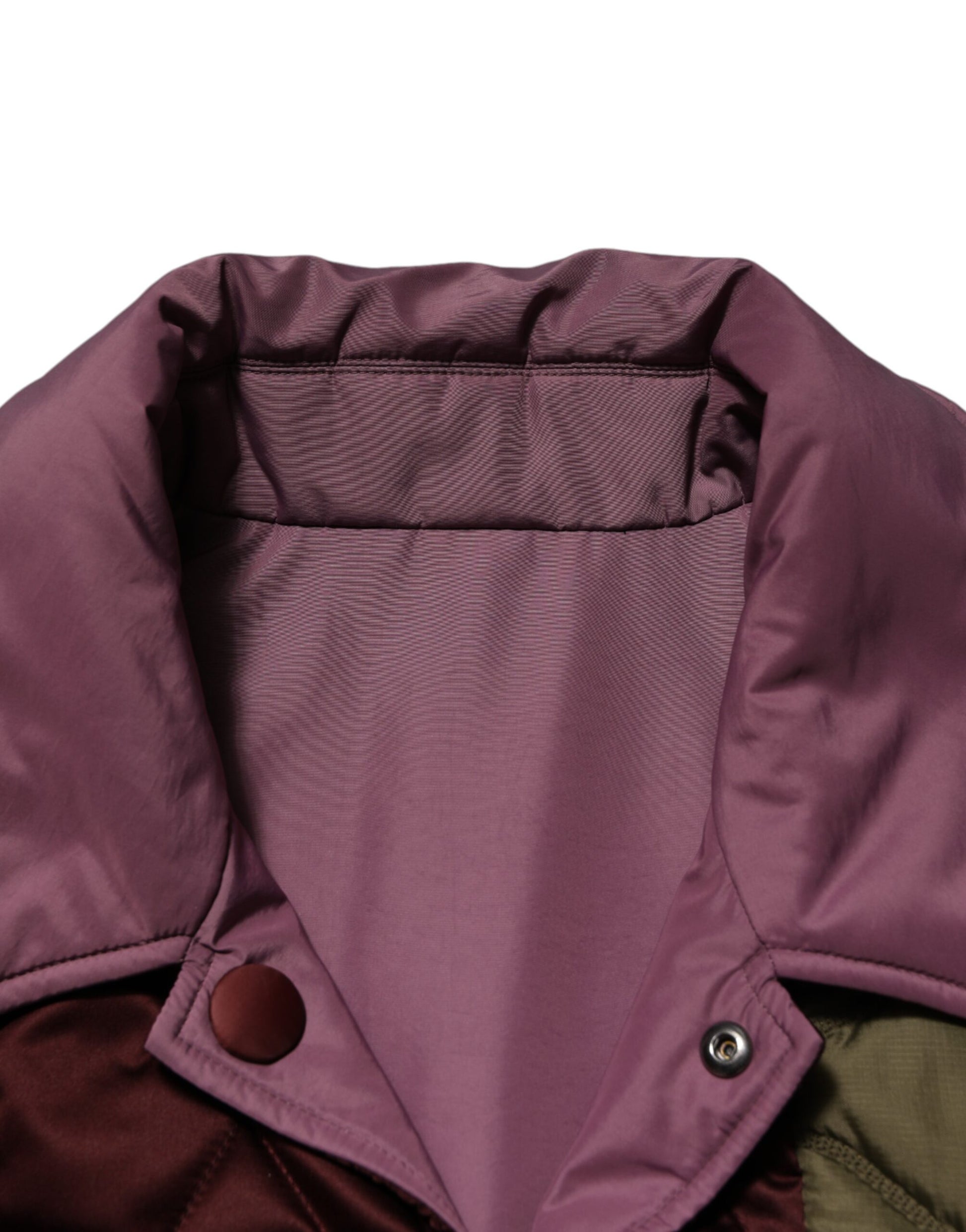 Veste matelassée en polyester patchwork multicolore Dolce &amp; Gabbana
