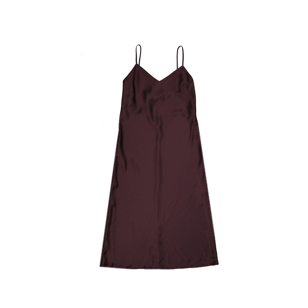 Robe mi-longue en satin acacia BLANCA VITA