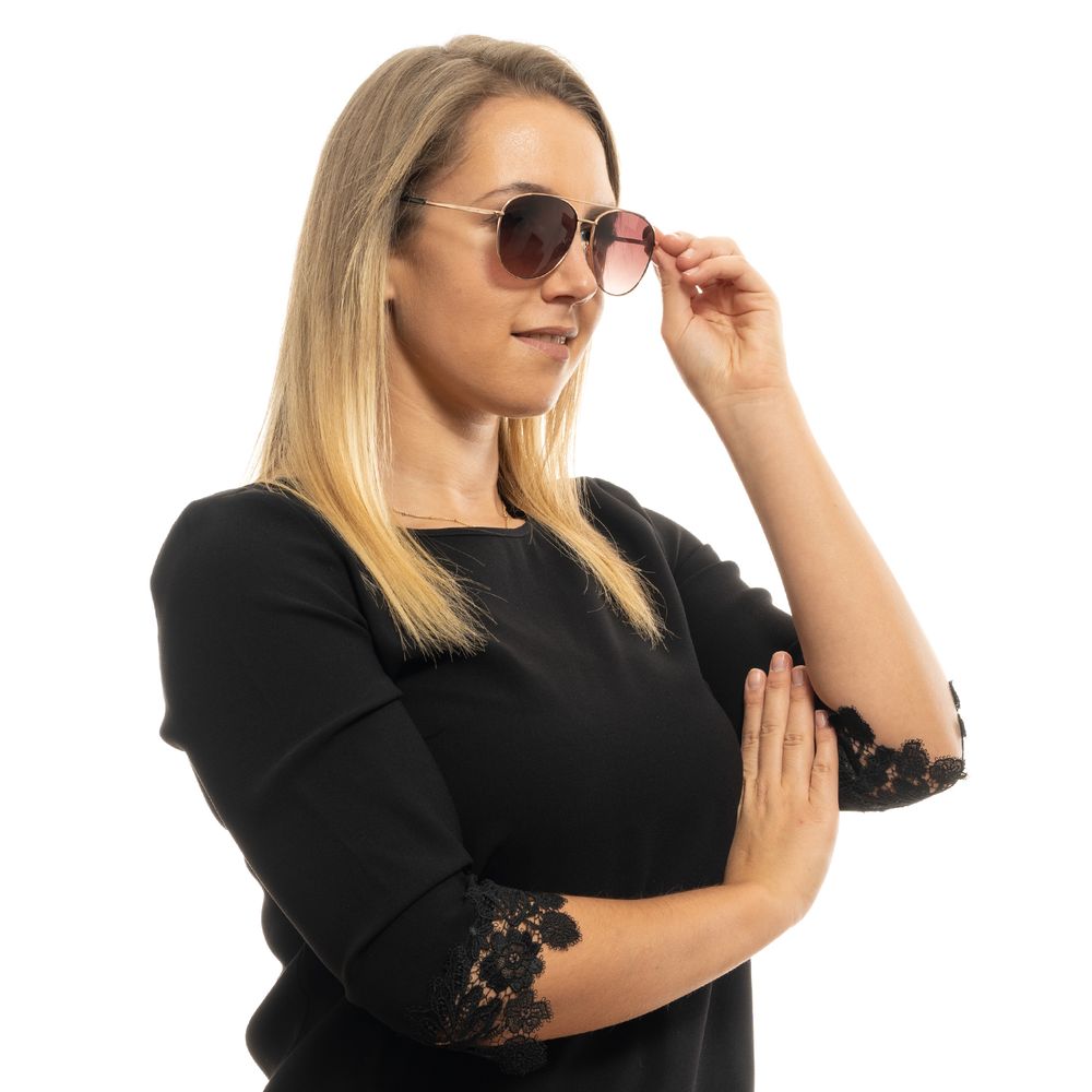Lunettes de soleil Ted Baker pour femme en or rose