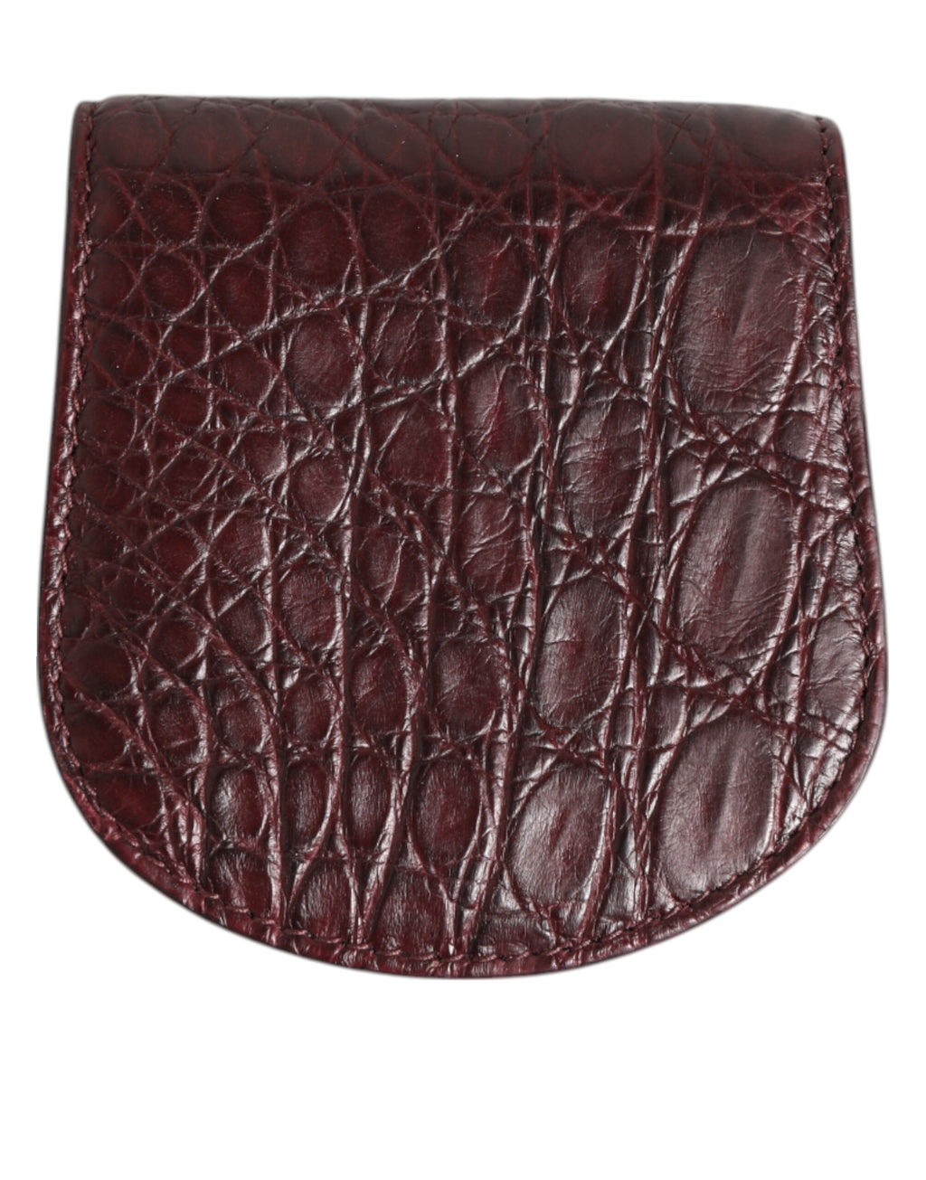 Portefeuille de poche avec porte-pièces et porte-préservatifs Dolce &amp; Gabbana en peau exotique bordeaux
