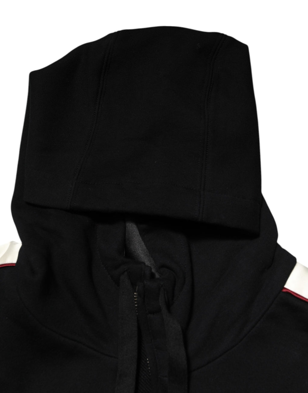 Pull cardigan noir en coton à plaque Dolce &amp; Gabbana