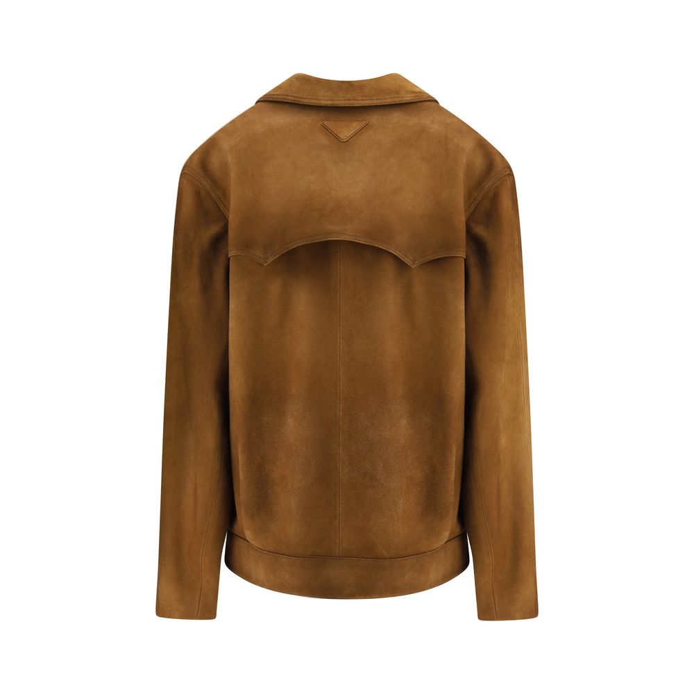 Veste en cuir Prada