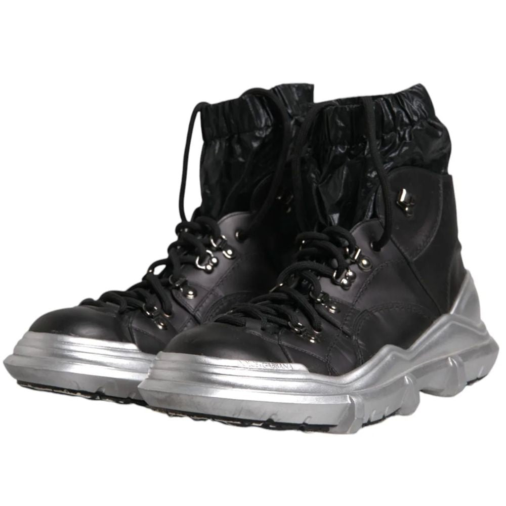 Dolce & Gabbana Black Nylon Boot
