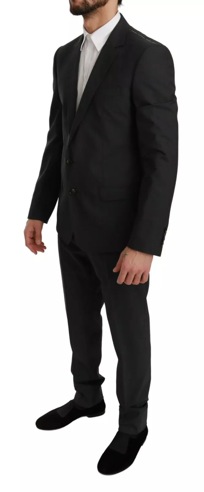 Dolce & Gabbana Slim Fit MARTINI Wool Gray Suit