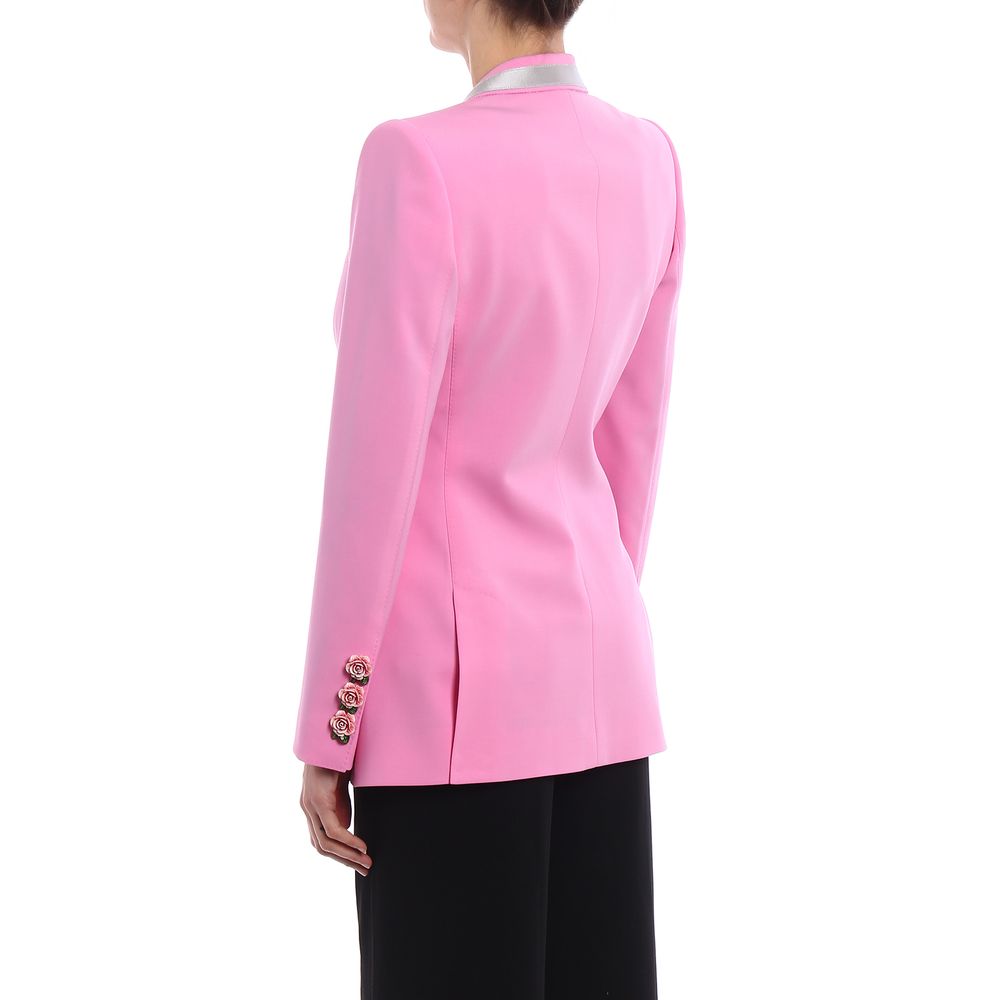 Vestes et manteaux en laine rose Dolce &amp; Gabbana