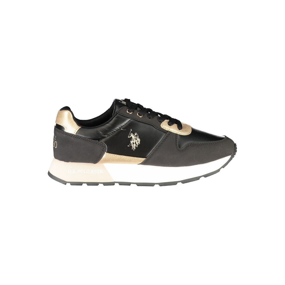 Baskets noires en polyester US POLO ASSN.