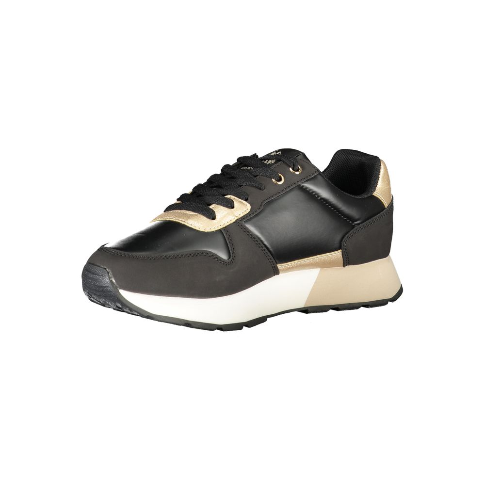 Baskets noires en polyester US POLO ASSN.