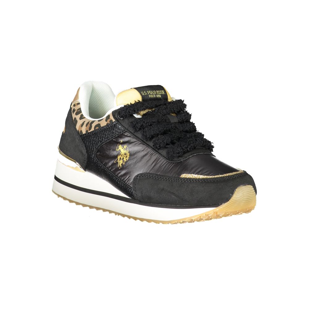 Baskets noires en polyester US POLO ASSN.