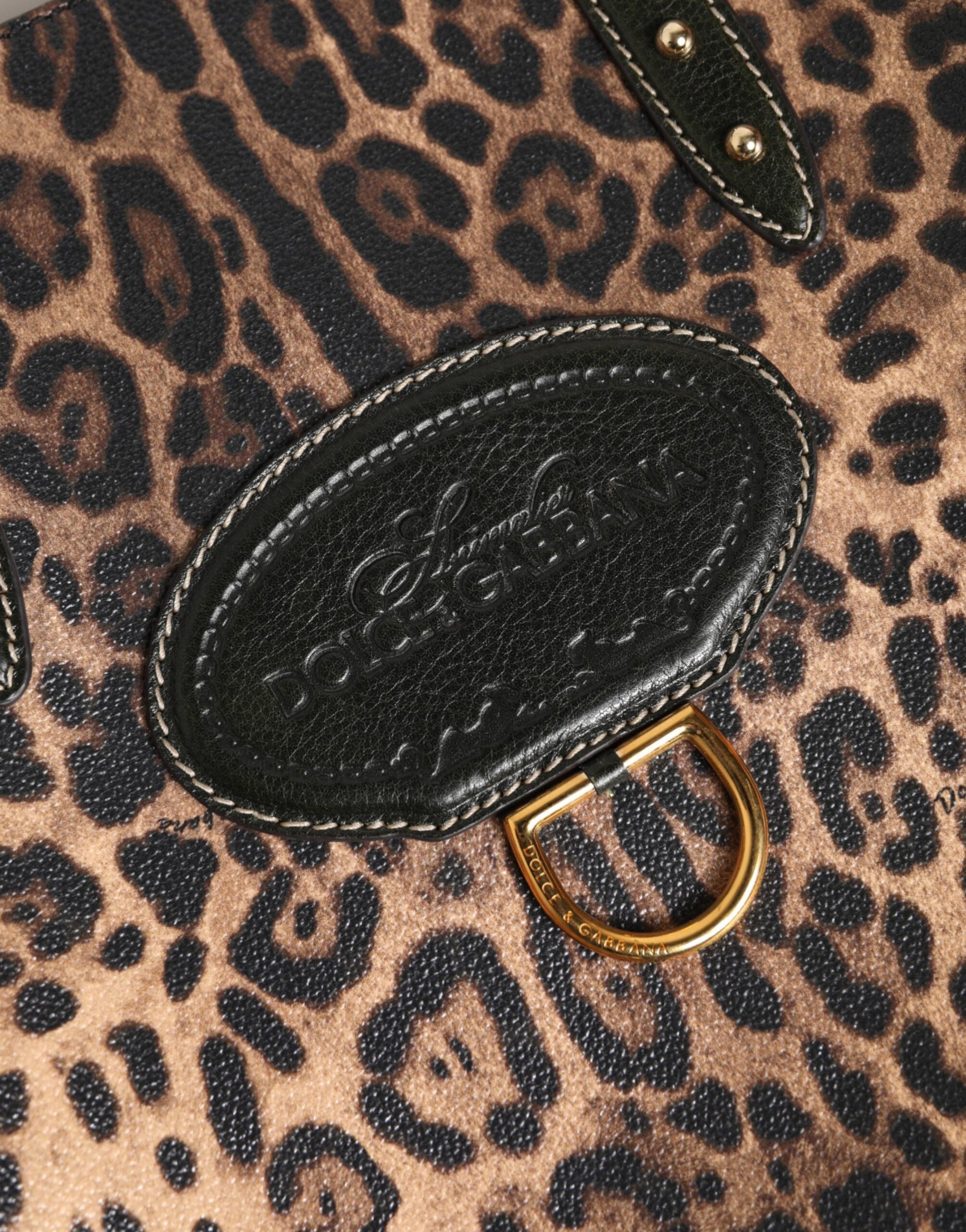Sac cabas Dolce &amp; Gabbana multicolore à imprimé léopard pour femme