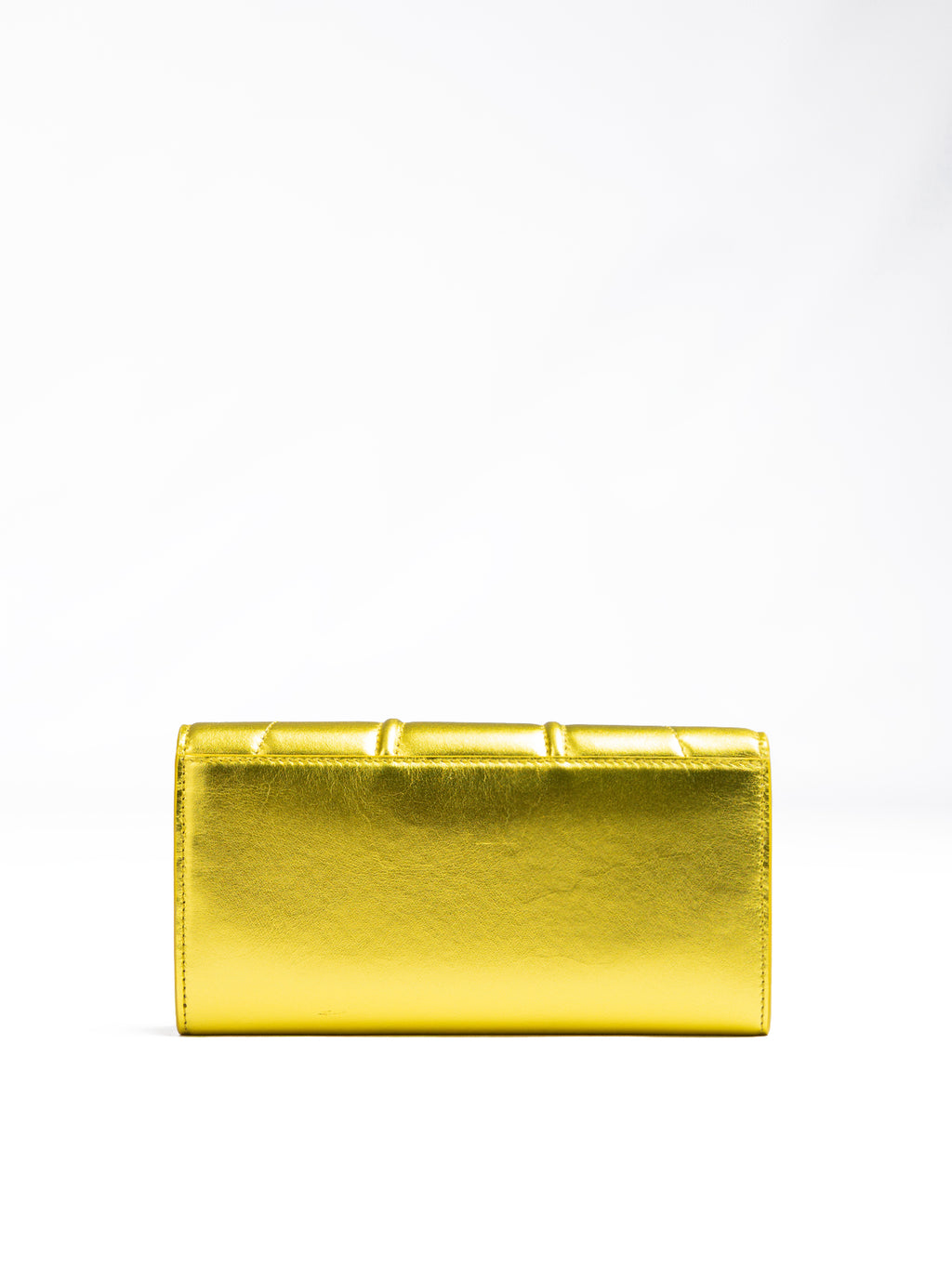 Portefeuille en cuir verni Ferrari Metal Yellow GT