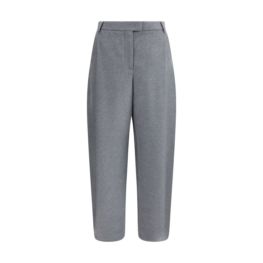 Pantalon en flanelle de soie Giorgio Armani