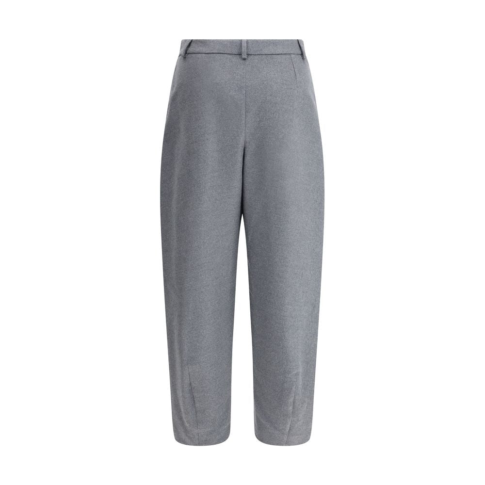 Pantalon en flanelle de soie Giorgio Armani