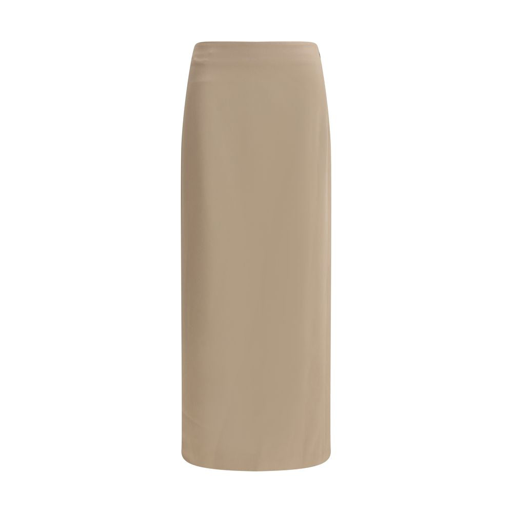 Brunello Cucinelli Jupe midi en satin