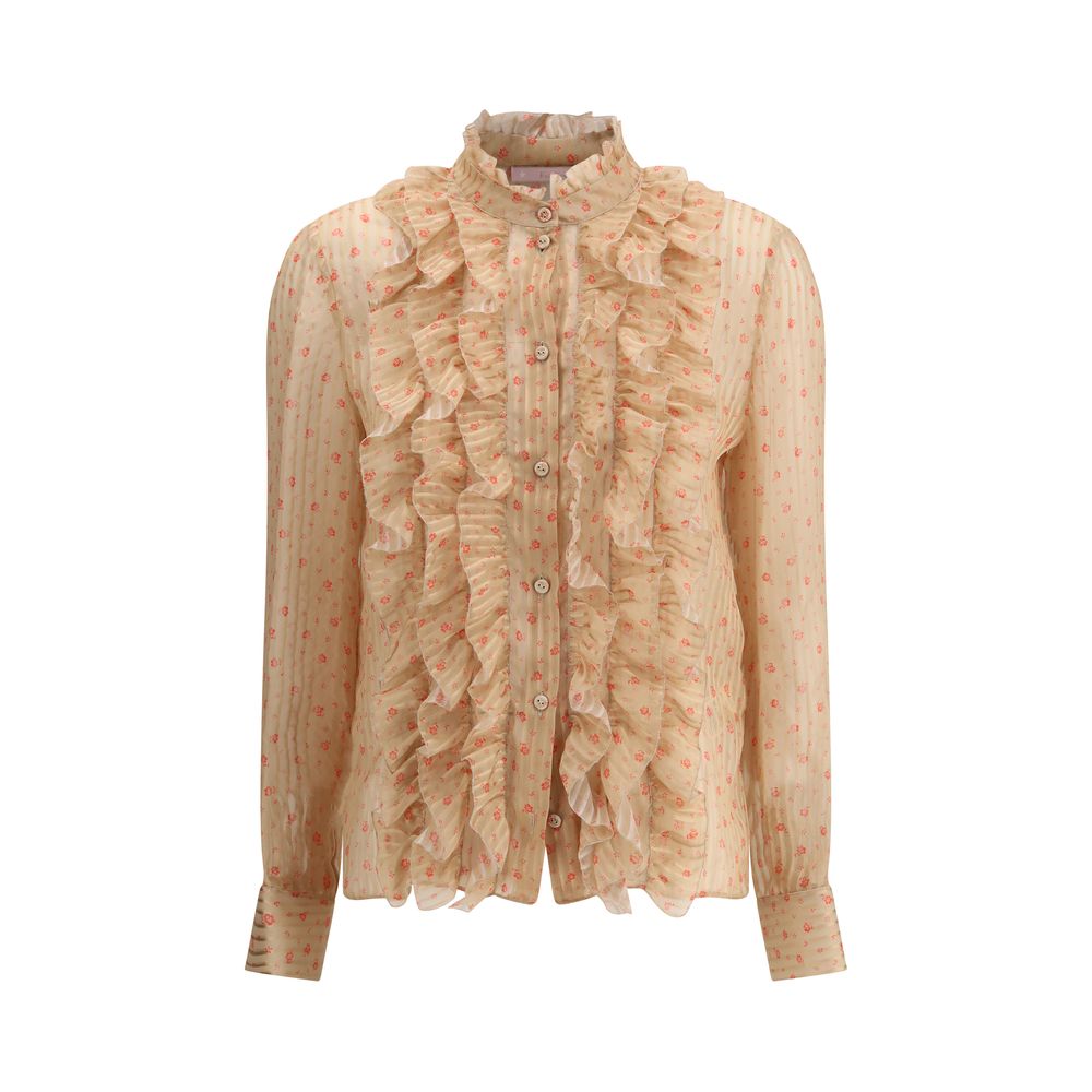 Blouse en soie Kristina Ti Rouches