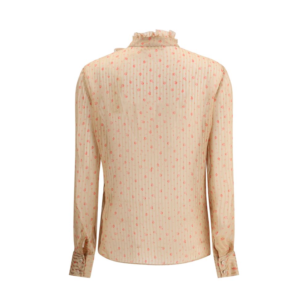 Blouse en soie Kristina Ti Rouches