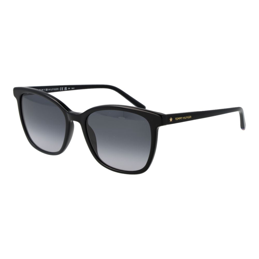 Lunettes de soleil noires Tommy Hilfiger pour femme