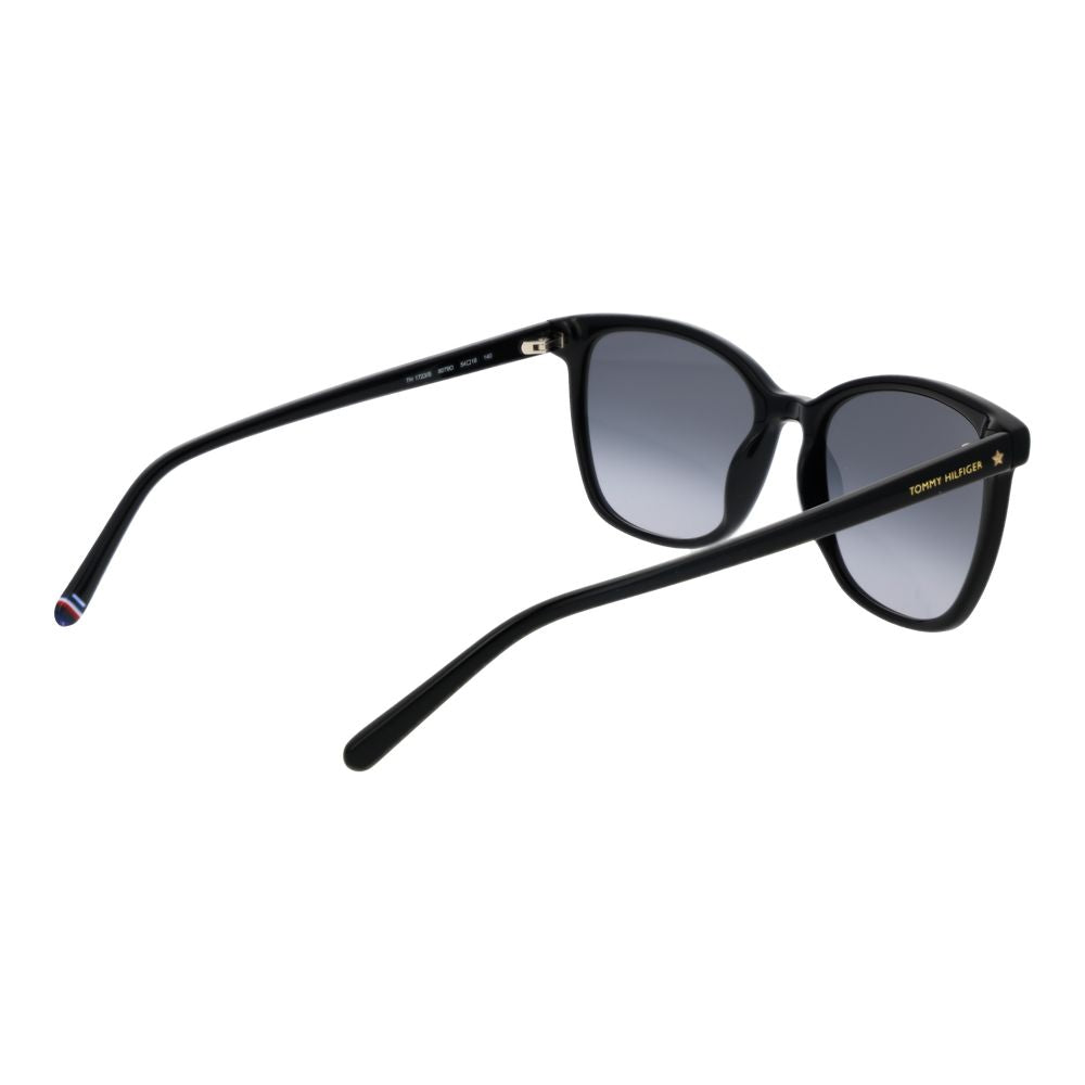 Lunettes de soleil noires Tommy Hilfiger pour femme