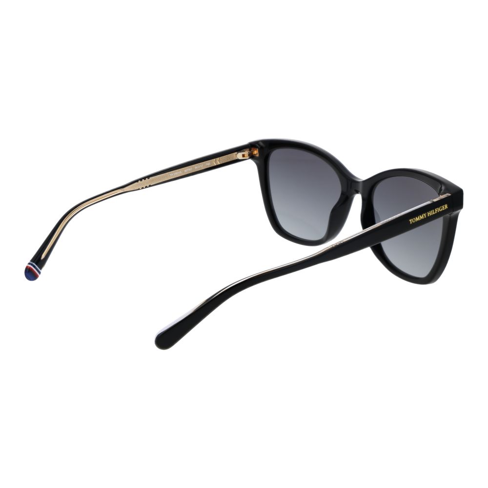 Lunettes de soleil noires Tommy Hilfiger pour femme