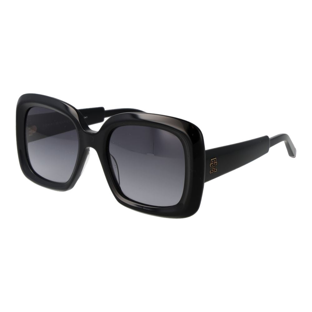 Lunettes de soleil noires Tommy Hilfiger pour femme