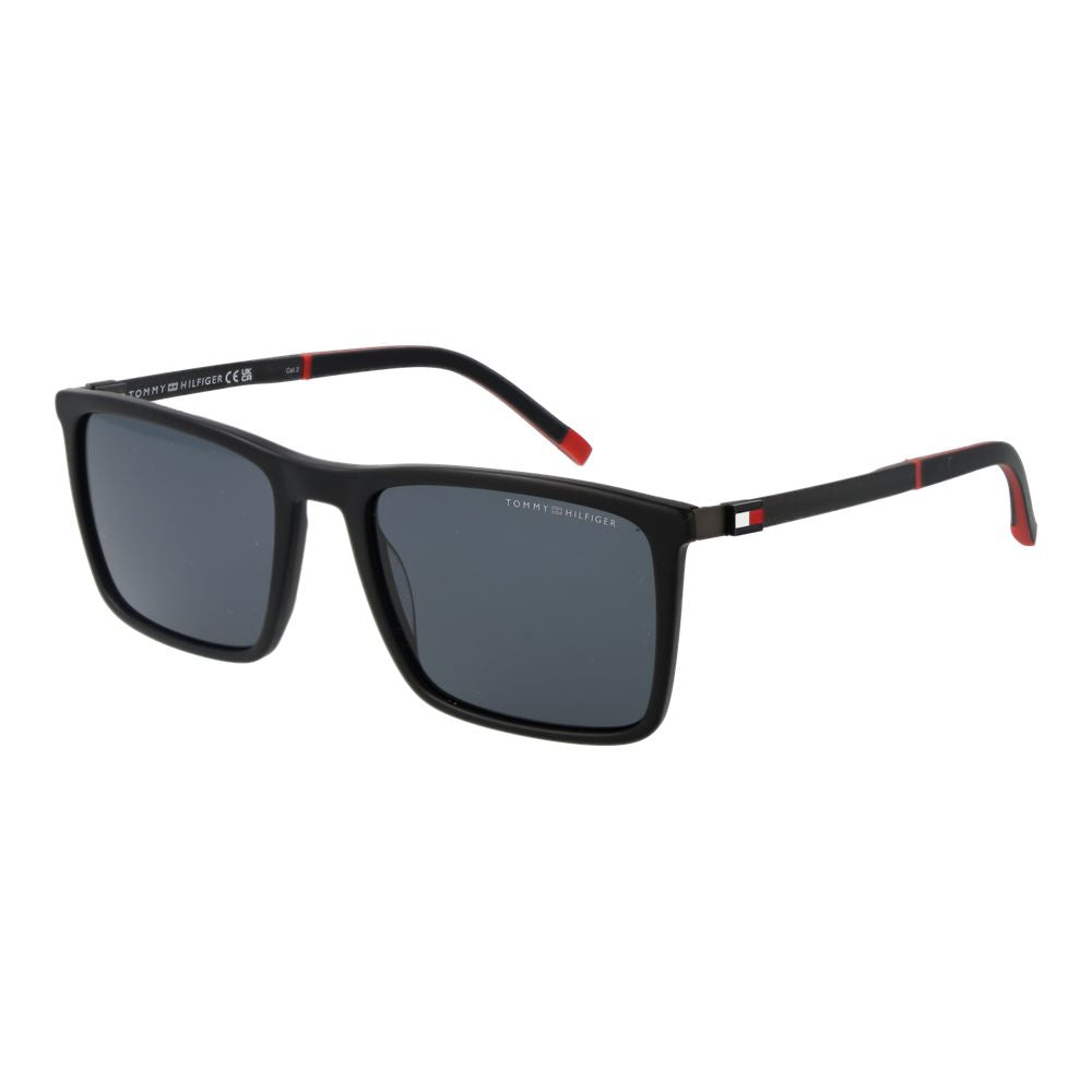 Lunettes de soleil noires Tommy Hilfiger pour homme