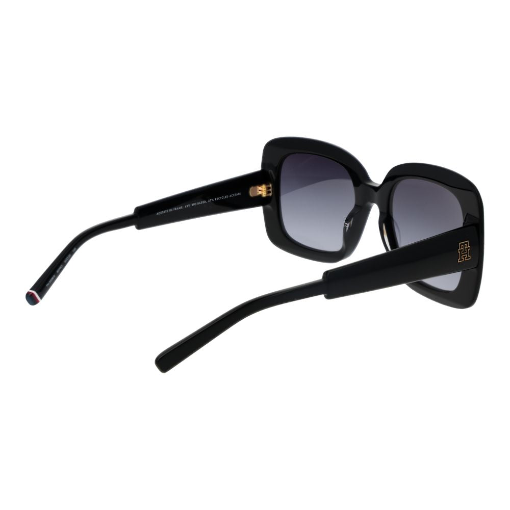 Lunettes de soleil noires Tommy Hilfiger pour femme