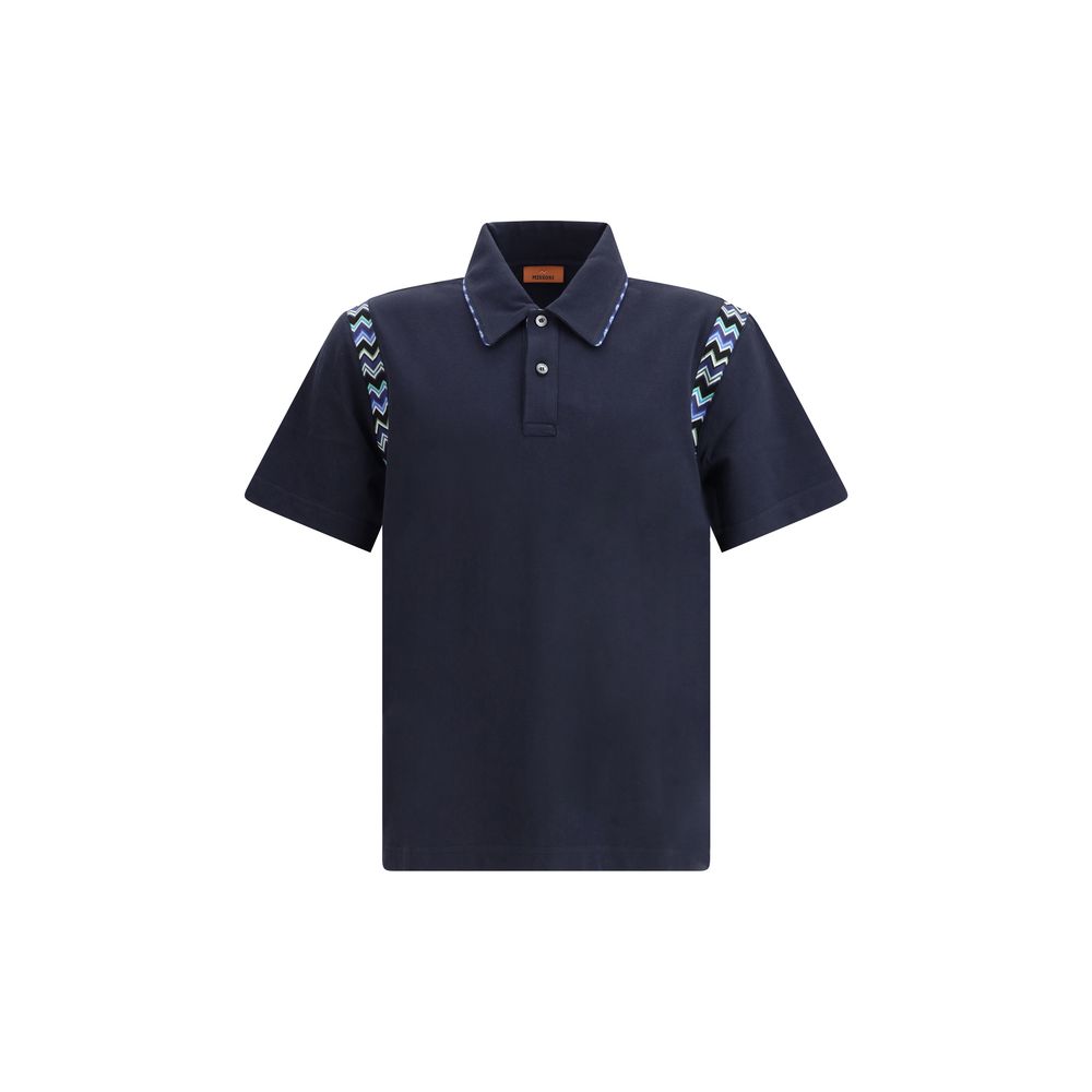 Polo Missoni avec détails en zigzag