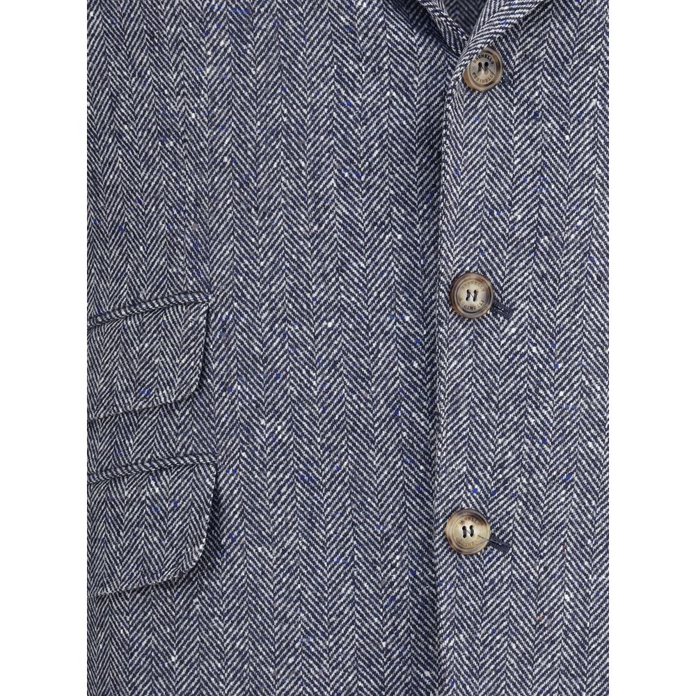 Blazer à chevrons Brunello Cucinelli