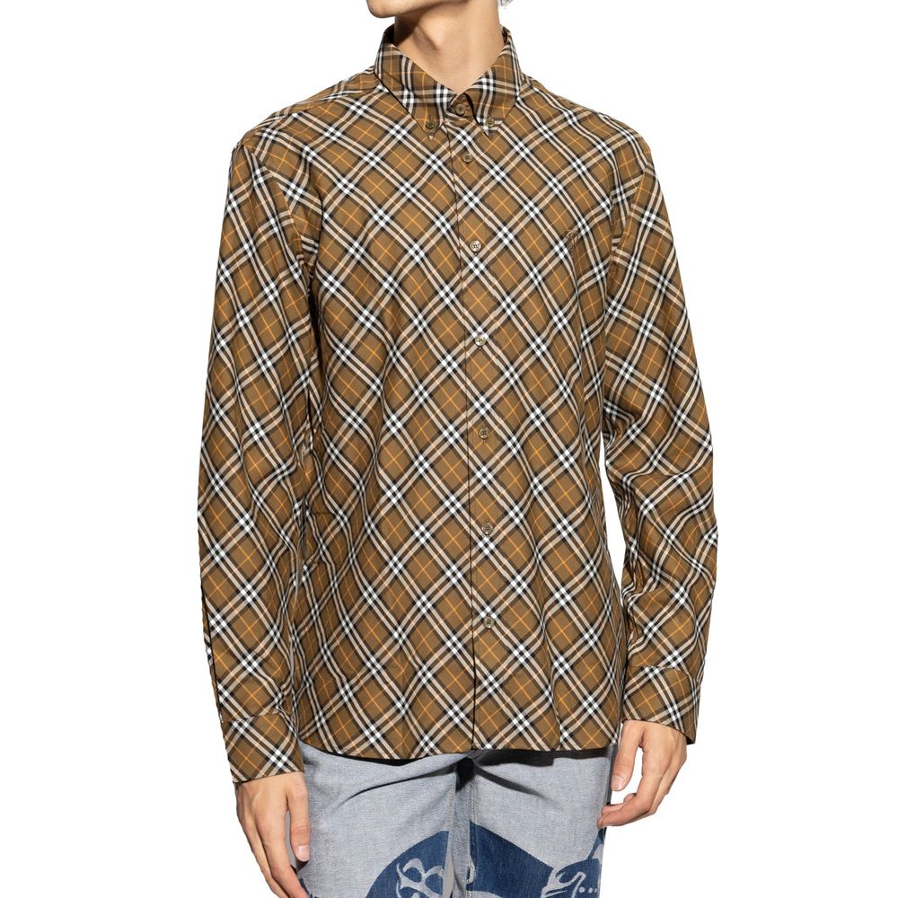 Chemise à carreaux en coton Burberry