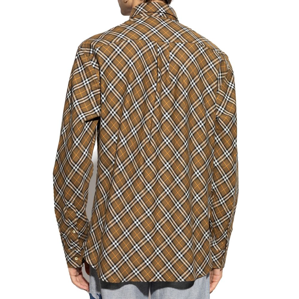 Chemise à carreaux en coton Burberry