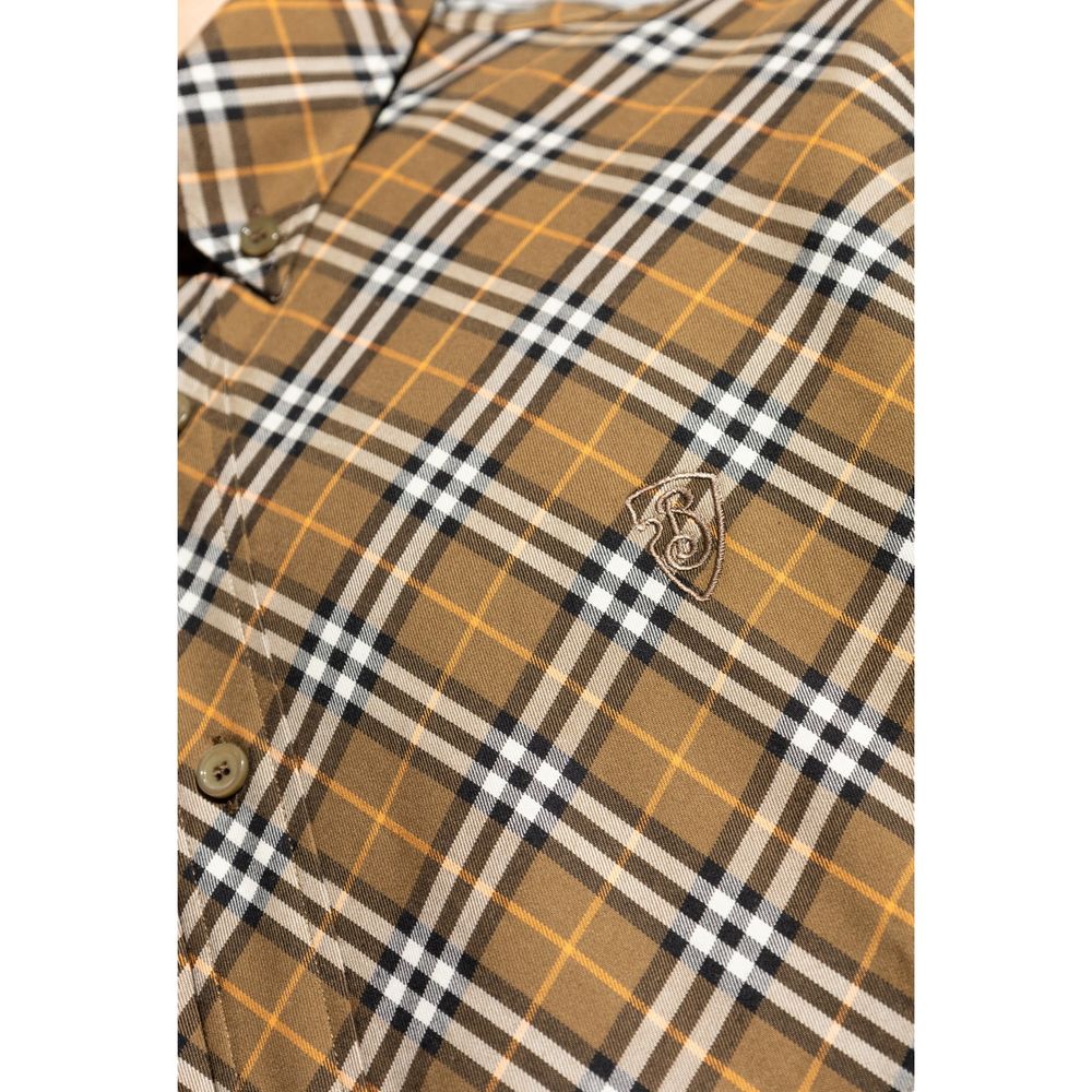 Chemise à carreaux en coton Burberry