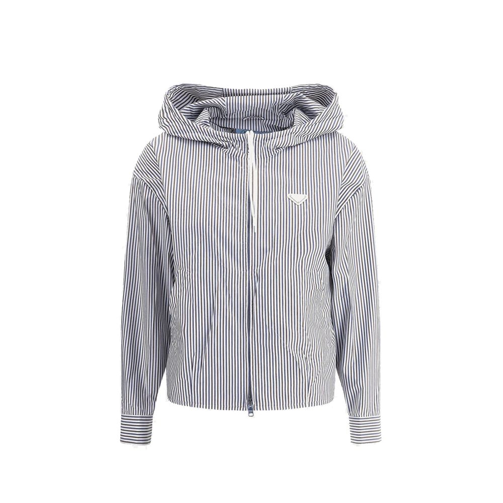 Prada Striped hooded Jacket