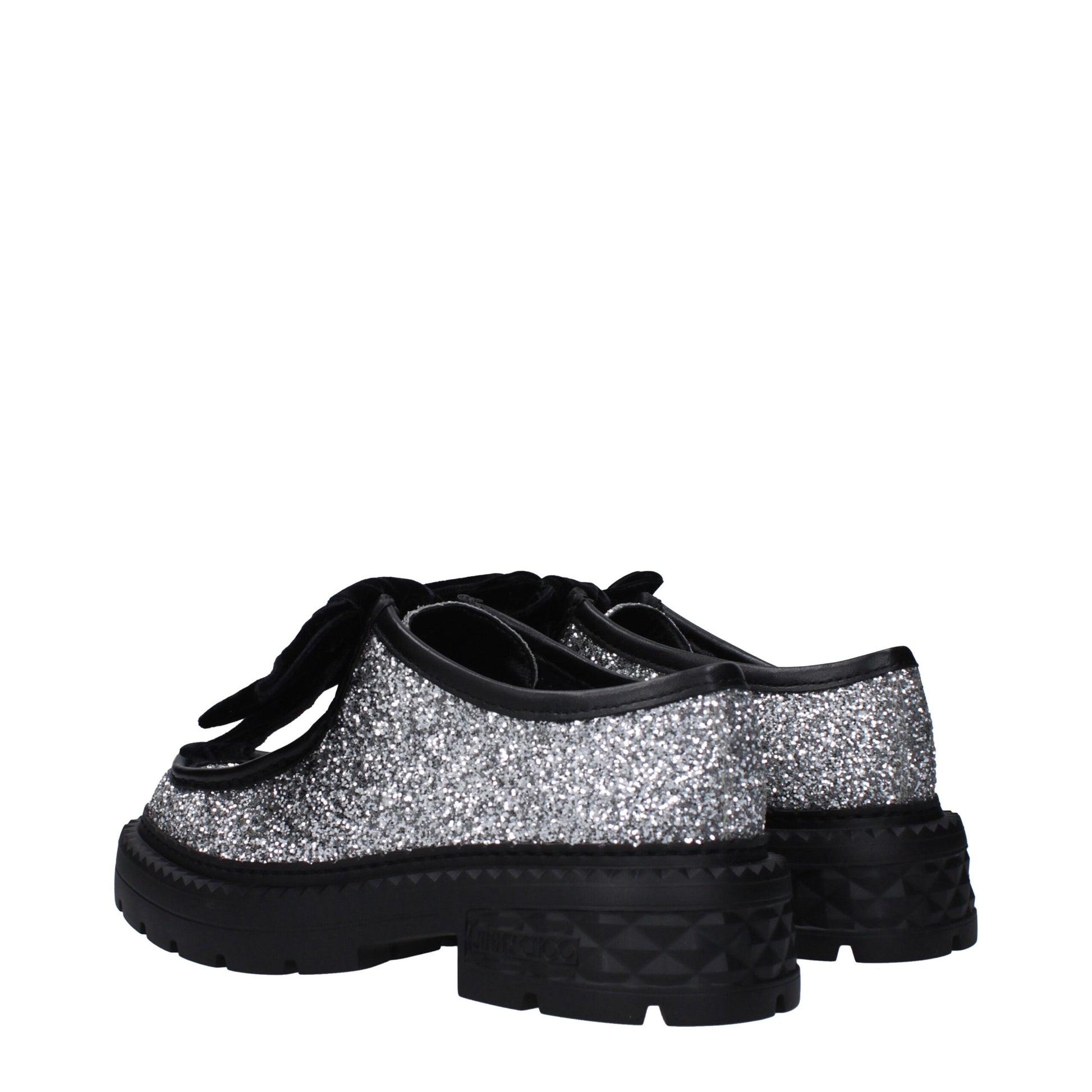 Jimmy Choo Gray Plastic Slip-On Loafers