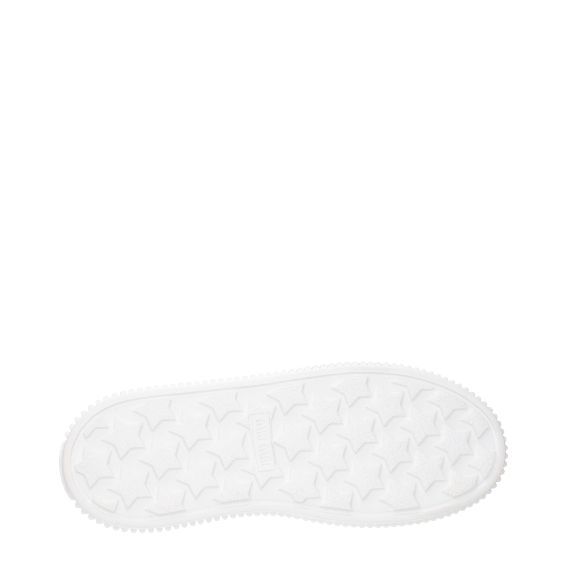 Miu Miu Beige Fabric Platform Sneakers