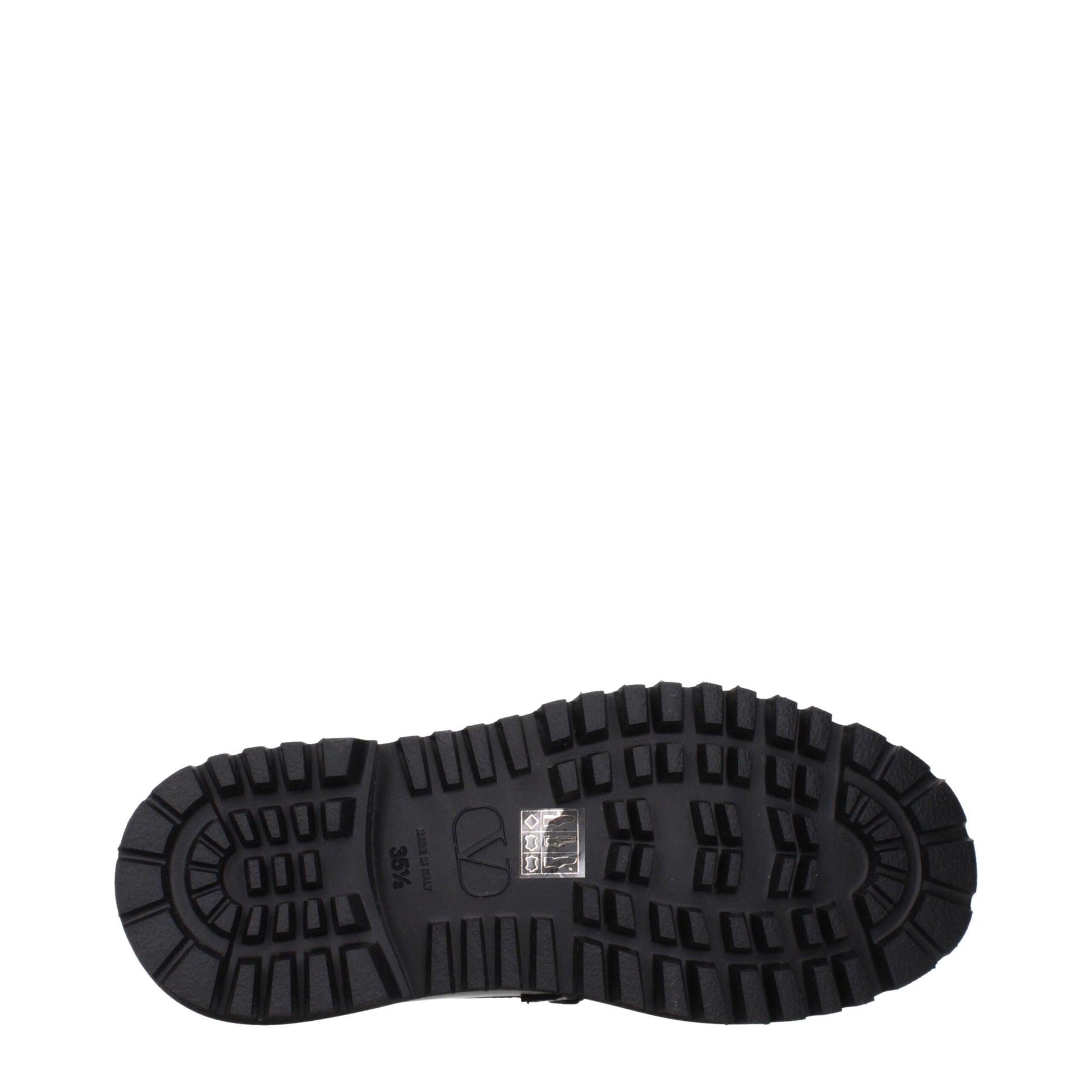 Valentino Garavani Black Leather Slip-On Loafers