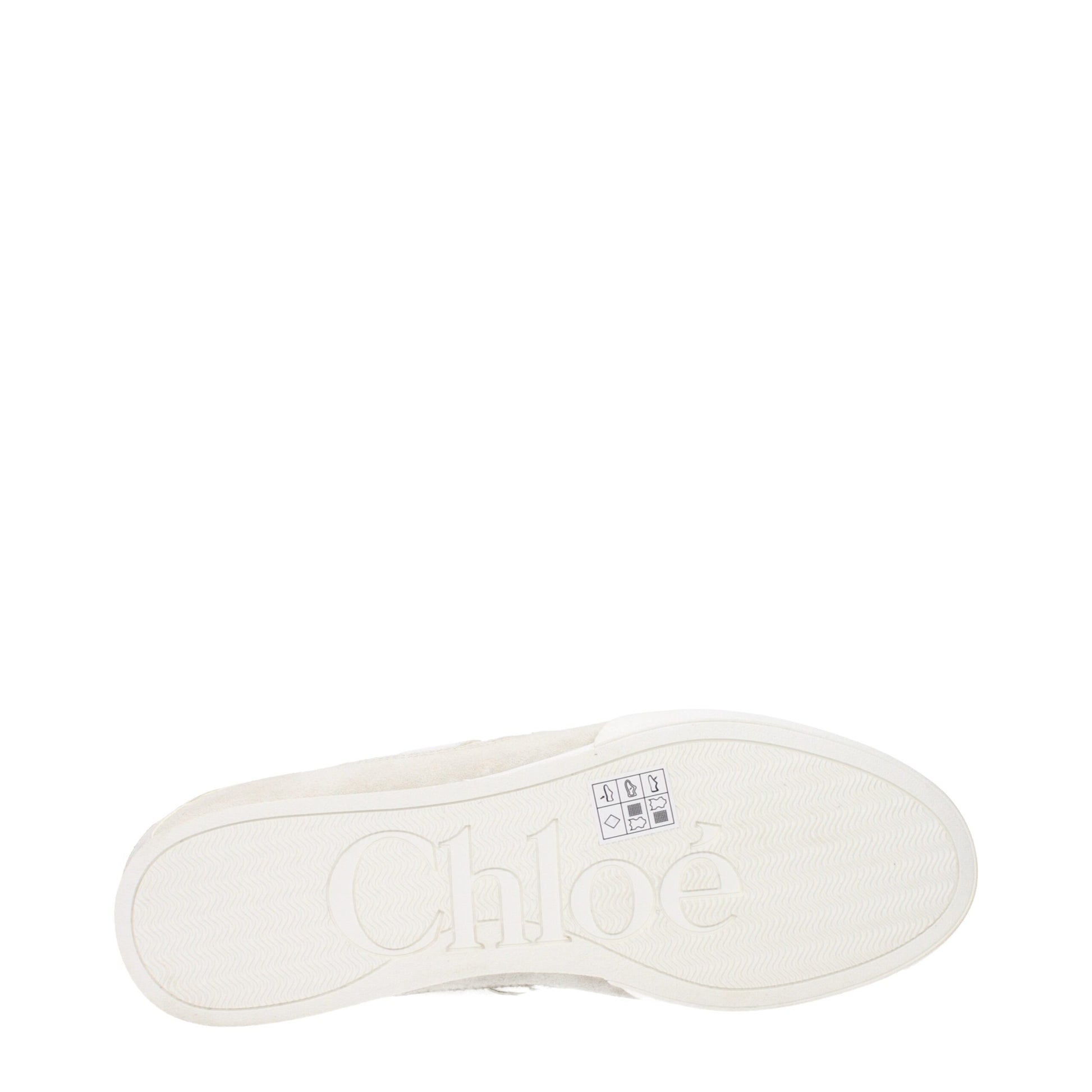Chloé White Fabric Low Tops