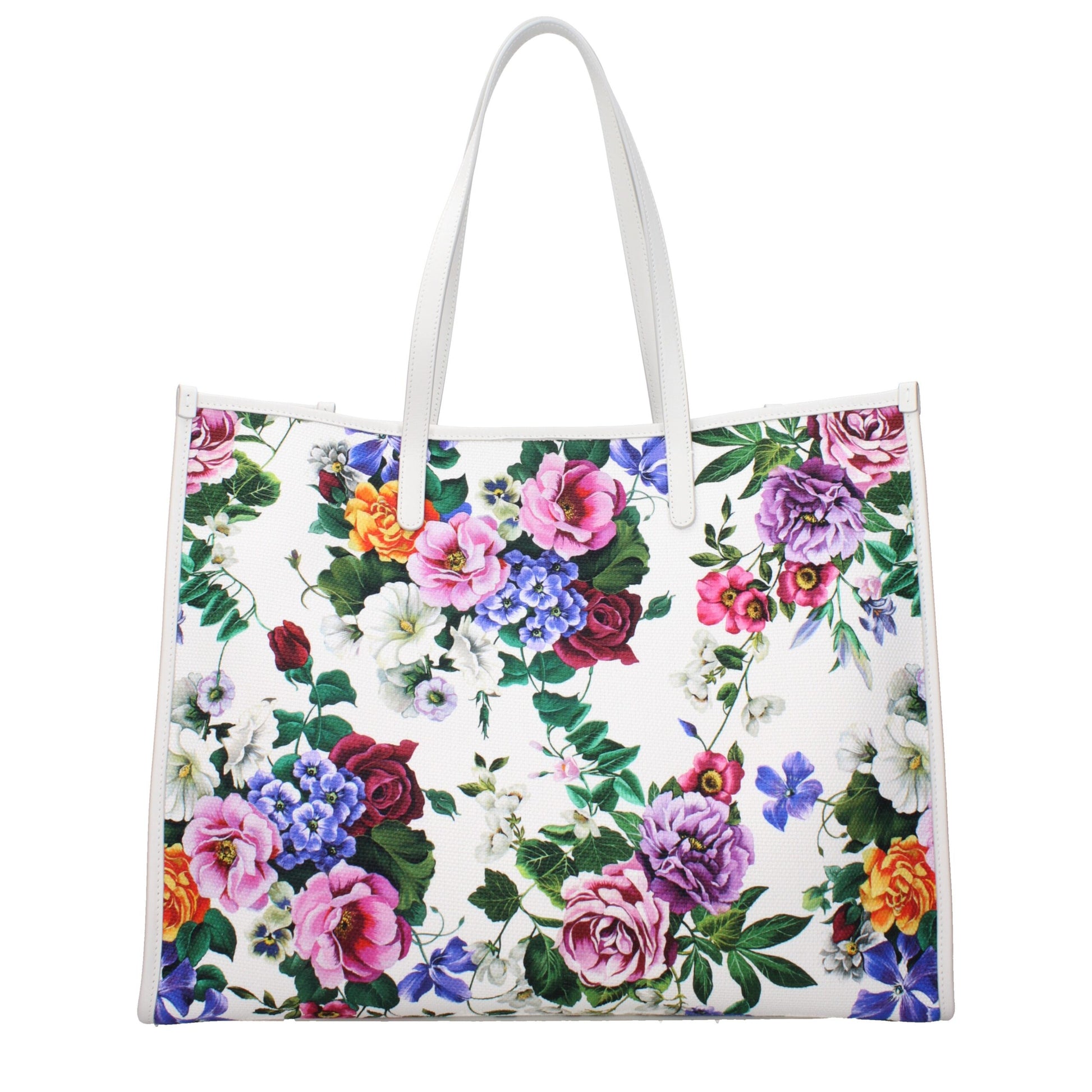 Dolce & Gabbana White Fabric Shoulder Bags