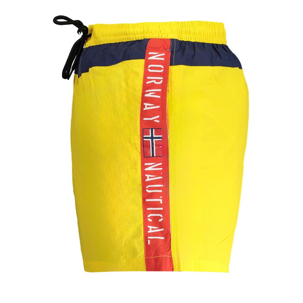 Norway 1963 Giallo Polyester Men's Swim Boxer