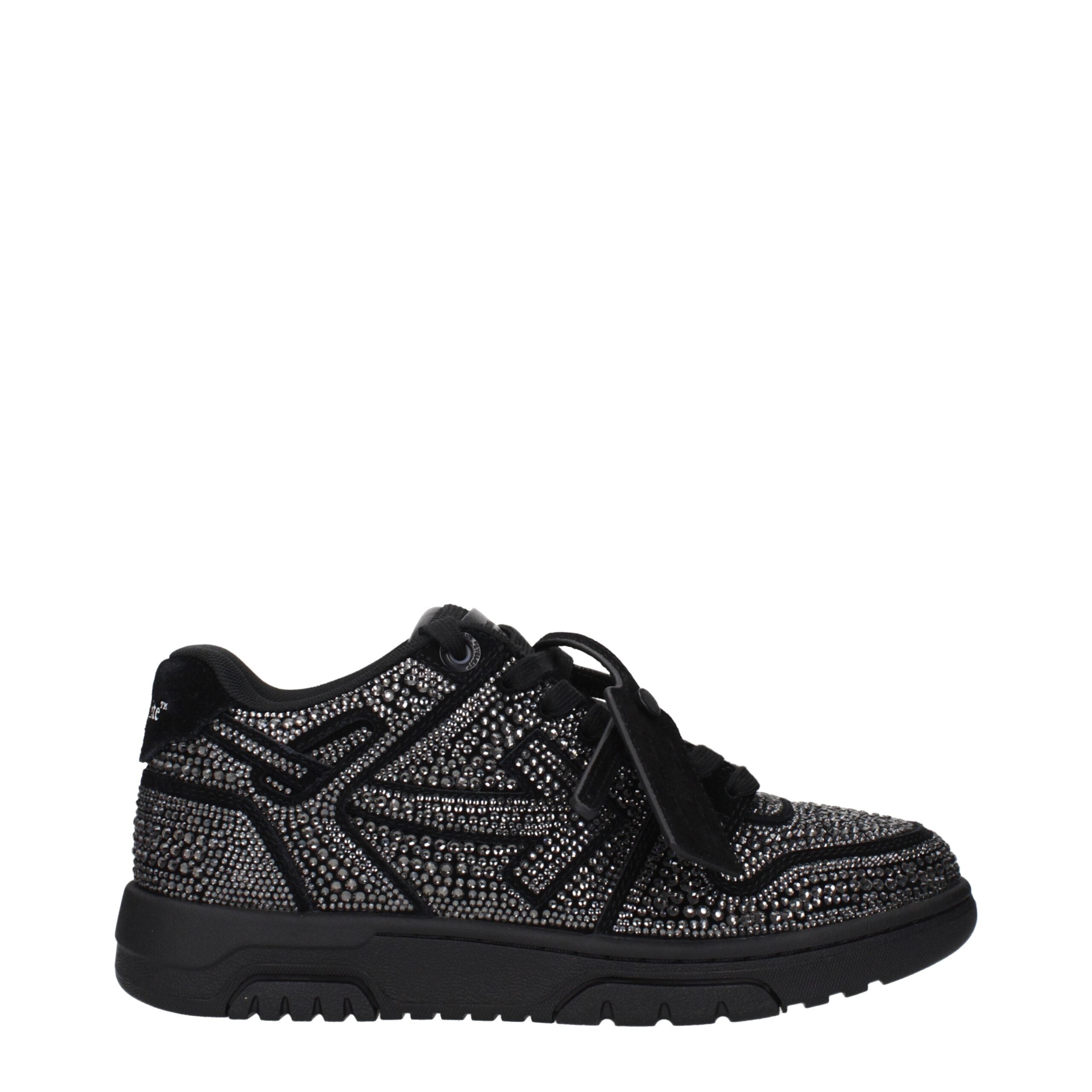 Off-White Black Leather Sneakers