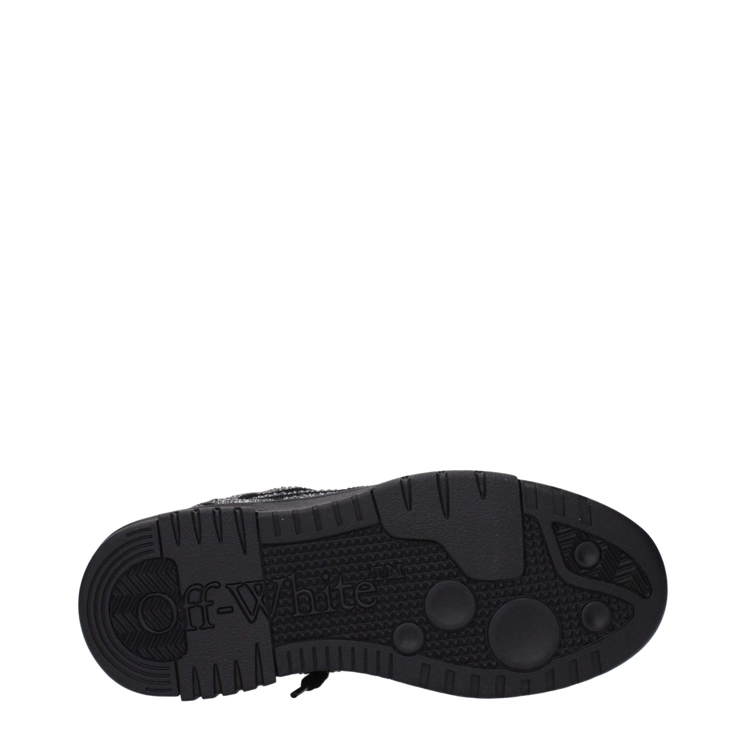 Off-White Black Leather Sneakers
