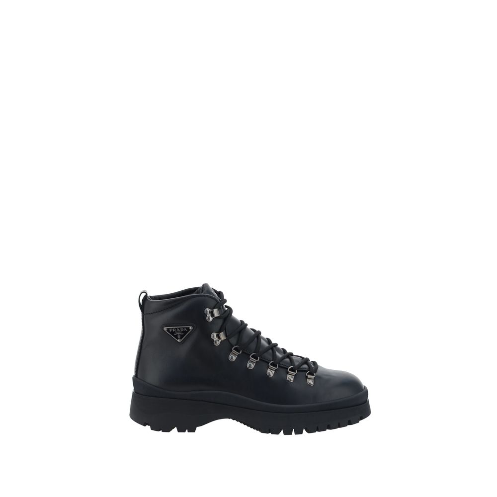 Prada Leather Ankle Boots