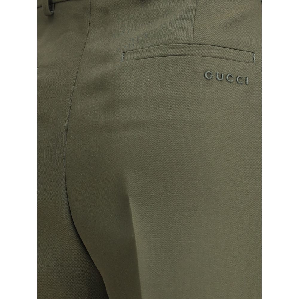 Gucci Bicolor Wool Pants