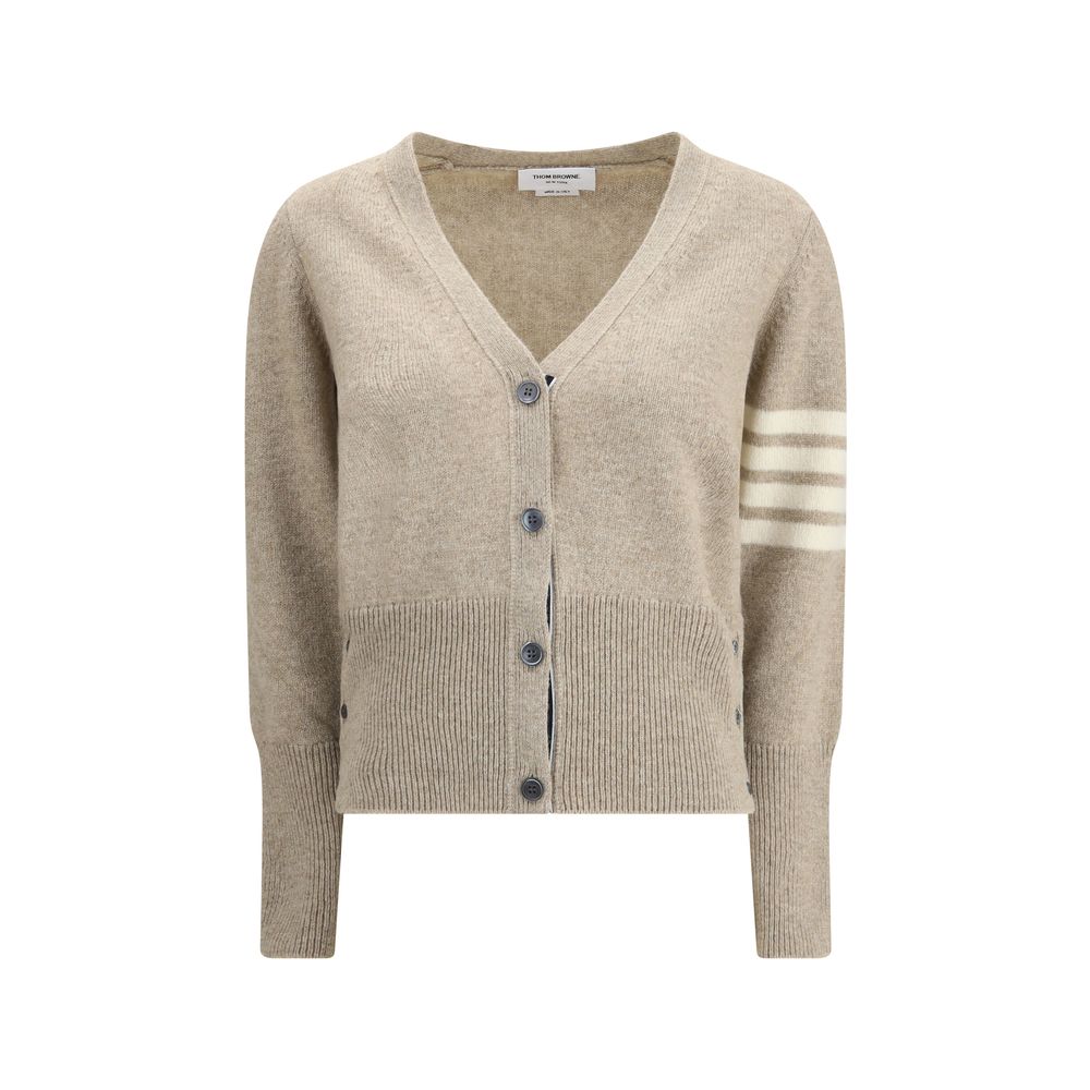 Thom Browne Jersey Stitch Shetland Wool 4-Bar Cardigan