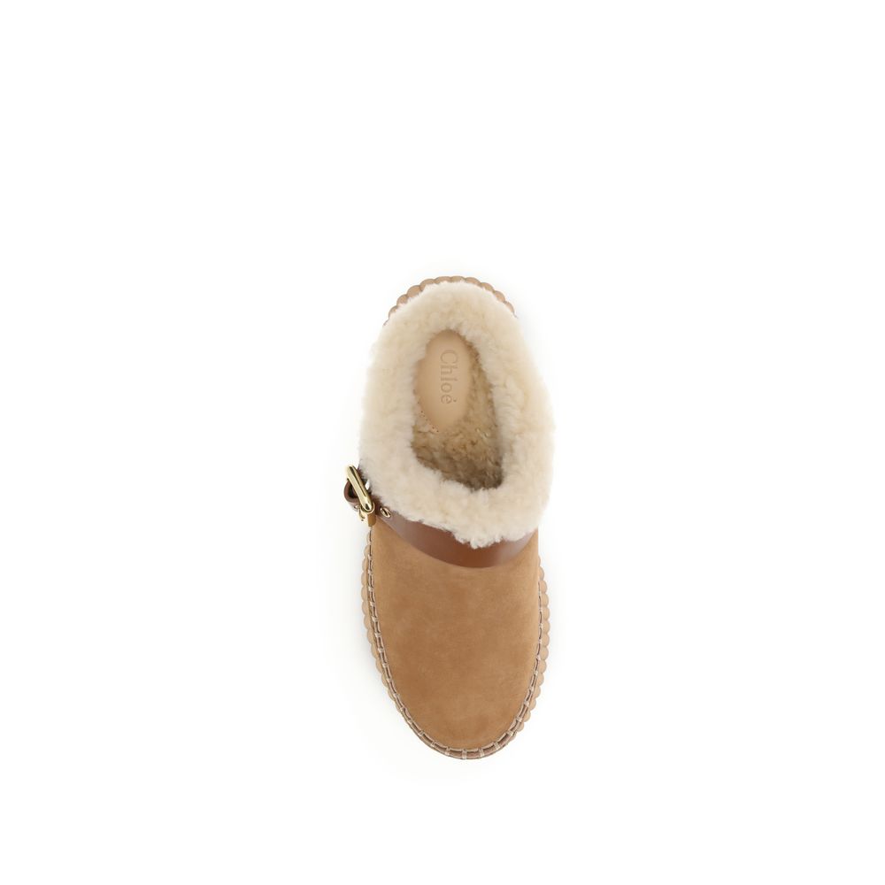 Chloé Nama Wedge Mules