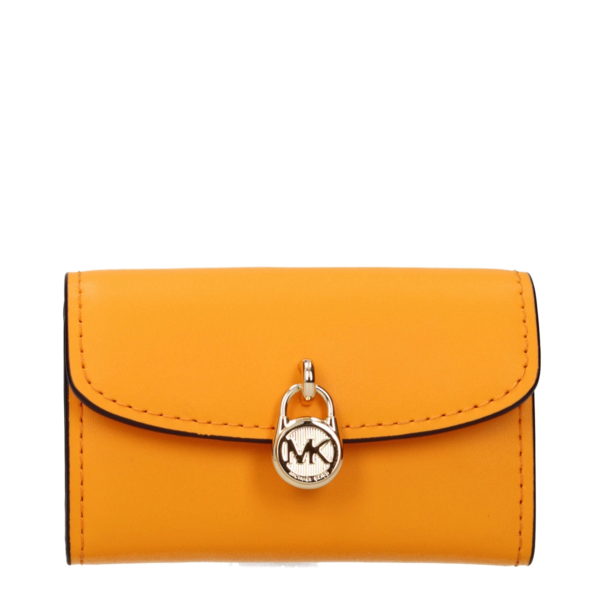 Michael Kors Orange Leather Wallets
