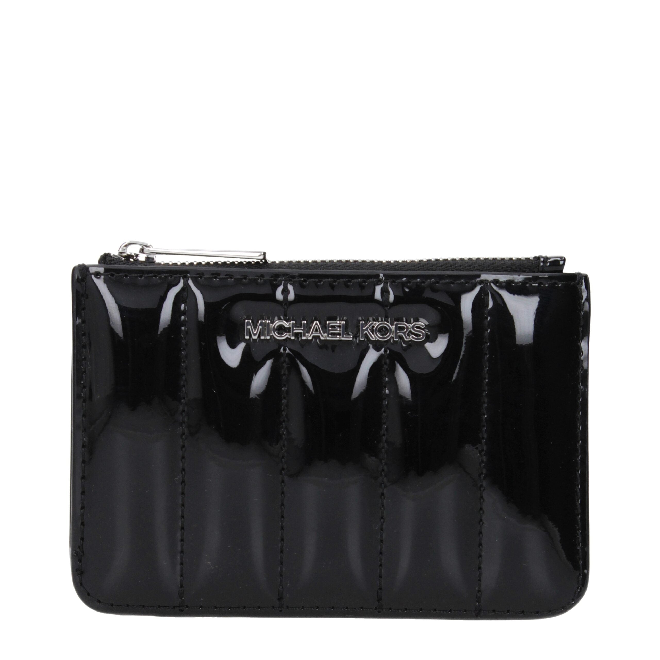 Michael Kors Black Leather Wallets